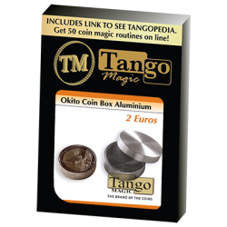 (image for) Okito Coin Box Aluminum 2 Euro by Tango - Trick (A0002)