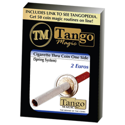 (image for) Cigarette Through (2 Euros, One Sided) E0012 by Tango - Trick