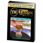 (image for) Euro-Dollar Copper And Silver (50 Cent Euro and Quarter Dollar) (ED003)by Tango Magic-Trick