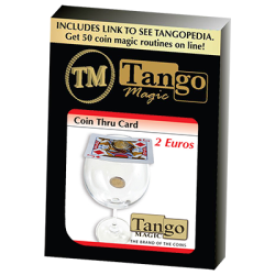 (image for) Coin thru Card (2 Euro) by Tango - Trick (E0015)