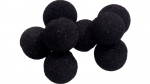 (image for) Mini Super Soft Sponge Ball (Black) Bag of 8 from Magic by Gosh