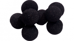 (image for) Mini Super Soft Sponge Ball (Black) Bag of 8 from Magic by Gosh