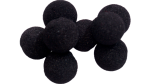(image for) Mini Regular Sponge Ball (Black) Bag of 8 from Magic by Gosh