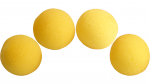 (image for) 1.5 inch Super Soft Sponge Balls (Yellow) Pack of 4 from Magic by Gosh