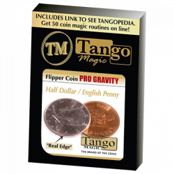 (image for) Flipper Coin PRO Gravity Half Dollar/English Penny - Tango - Trick (D0101)