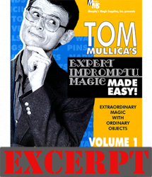 (image for) Karrel Fox's Napkin Vanish video DOWNLOAD (Excerpt of Mullica Expert Impromptu Magic Made Easy Tom Mullica- #1, DVD)