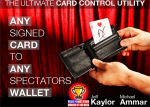 (image for) Any Card to Any Spectator's Wallet - BLACK (DVD and Gimmick) By Jeff Kaylor and Michael Ammar - DVD