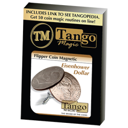 (image for) Magnetic Flipper Coin Eisenhower Dollar (D0041) by Tango - Trick