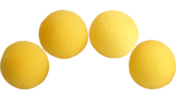 (image for) 1.5 inch High Density Ultra Soft Sponge Ball (Yellow) Pack of 4 from Magic by Gosh