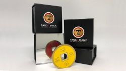 (image for) Chinese Coin (CH0020) Red & Yellow by Tango Magic - Tricks