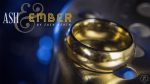 Ash and Ember Gold Curved Size 12 (2 Rings) by Zach Heath - Trick