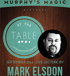 (image for) At The Table Live Lecture - Mark Elsdon September 24th 2014 video DOWNLOAD
