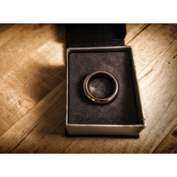 (image for) Kinetic PK Ring (Silver) Curved size 9 by Jim Trainer - Trick