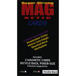 (image for) Magnetic Card (Double Back Blue) by Chazpro Magic - Trick