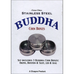 (image for) Stainless Steel Buddha Coin Box Set by Chazpro Magic - Trick