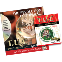(image for) T.U.C. Poker Chip Color Varies (plus 3 regular Chips) (PK002) by Tango Magic - Trick