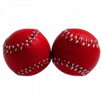 (image for) Chop Cup Balls Red Leather (Set of 2) by Leo Smetsers - Trick