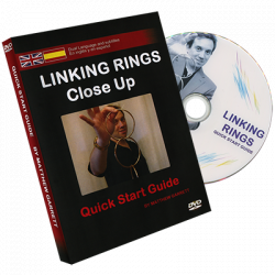 (image for) Close Up Linking Rings SILVER(BLACK BAG) (Gimmicks & DVD, SPANISH and English) by Matthew Garrett - Trick