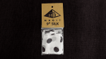 (image for) Silk 9 inch (White with Black Polka Dots) by Pyramid Gold Magic