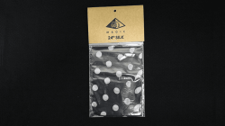 (image for) Silk 24 inch (Black with White Polka Dots) by Pyramid Gold Magic
