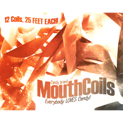 (image for) Mouth Coils 25 foot (Black/Orange) by Candy Brand - Trick