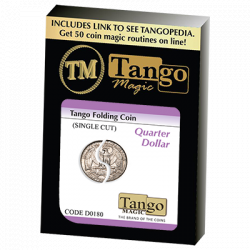 (image for) Tango Folding Coin Quarter Dollar Traditional Single Cut (D0180) by Tango - Trick