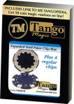 (image for) Expanded Shell Poker Chip Blue plus 4 Regular Chips (PK001B) by Tango Magic - Trick