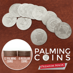 (image for) Palming Coin Set (U.S. Half design /12 piece) by Premium Magic - Trick