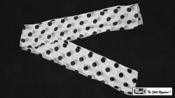 (image for) Production Streamer Polka Dot 6 inch x 18 feet (Black on White) by Mr. Magic - Trick
