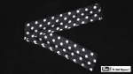 (image for) Production Streamer Polka Dot 6 inch x 18 feet (White on Black) by Mr. Magic - Trick