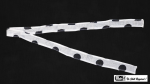 (image for) Thumb Tip Streamer Polka Dot (Black on White) by Mr. Magic - Trick
