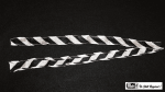 (image for) Thumb Tip Streamer Zebra 3' (Black and White) by Mr. Magic - Trick