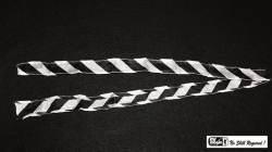 (image for) Thumb Tip Streamer Zebra 3' (Black and White) by Mr. Magic - Trick