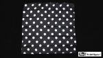(image for) Polka Dot Hanky, White on Black (21 inches x 21 inches) by Mr. Magic - Trick