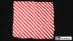 (image for) Production Hanky Zebra Red and White (21" x 21") by Mr. Magic - Trick