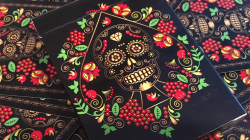 (image for) Calaveras de Az??car Black Edition Playing Cards Printed by USPCC