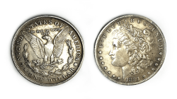 (image for) Magnetic Morgan Dollar Replica (1 Coin) by Shawn Magic