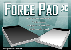 (image for) Force Pad (Medium/Black) Set of Two by Warped Magic - Trick