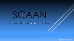 (image for) SCAAN - Selected Card At Any Number by Zack Lach video DOWNLOAD