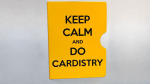(image for) Keep Calm and Do Cardistry Card Guard (Yellow) by Bazar de Magia