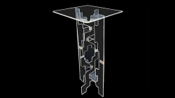(image for) Tora Glassy Table (Folding) by Tora Magic - Trick
