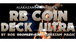 (image for) RB Coin Deck Ultra Blue (DVD and Gimmicks) by Rob Bromley - Trick