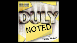 (image for) DULY NOTED Red (Gimmick and Online Instructions) by Danny Weiser - Trick