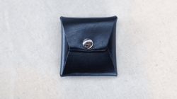 (image for) Square Coin Case (Black Leather) by Gentle Magic - Trick