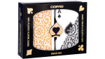 (image for) Copag 1546 Plastic Playing Cards Bridge Size Regular Index Black/Gold Double-Deck Set
