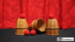 (image for) Cups and Balls (Wooden) by Mr. Magic - Trick