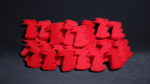 (image for) Ultra Soft Red Bunny Bag of 50 by Magic By Gosh