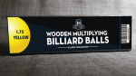 (image for) Wooden Billiard Balls (1.75" Yellow) by Classic Collections - Trick