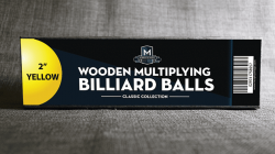 (image for) Wooden Billiard Balls (2" Yellow) by Classic Collections - Trick