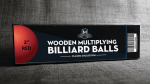 (image for) Wooden Billiard Balls (2" Red) by Classic Collections - Trick